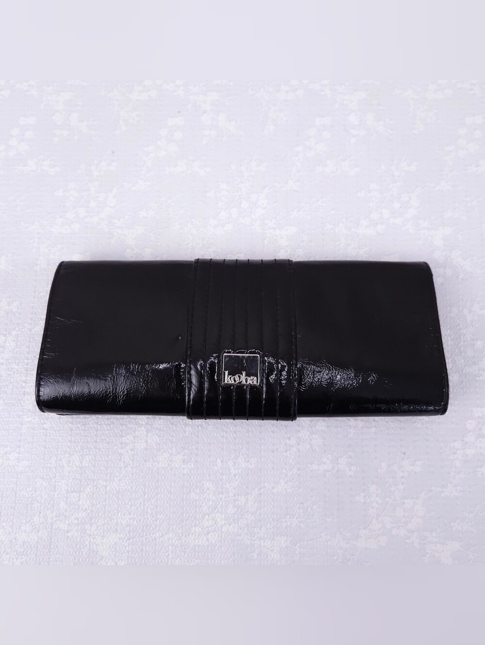 KOOBA Penelope Clutch Patent Leather Convertible Shoulder Bag - Picture 3 of 7